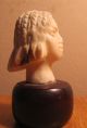 Antique Ox Bone African Woman ' S Head _2  Height Other photo 3