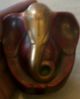 Ganesha Traditional Design Ganesh Shape And Finish India Hindu God Vintage Brass Metalware photo 7