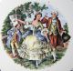 Vintage Decorative Plate Charger 22k Gold 10 Inch,  Usa,  Elegant Dancing Couple Plates & Chargers photo 2