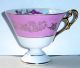 Vintage Pedestal Pink & Gold Cup & Saucer Large Rose Iridescent Luster Japan Cups & Saucers photo 6