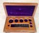 Vintage German 20 Pc Brass Apothecary Weight Set Wood Case Antique Balance Scale Scales photo 8