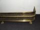 Antique 19th C.  Brass Footed French Victorian Fireplace Fender W/lion ' S Paw Feet Fireplaces & Mantels photo 6