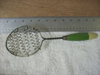 Antique Potato Masher/whipping Spoon - Handmade? - Unique - Wood Handle - Take A Look - photo