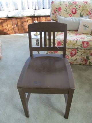 Antique Sikes Philadelphia Mission Style Chair,  Great Find photo