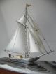 Finest Quality Antique Signed Japanese Sterling Silver Model Yacht Ship By Seki Other photo 11