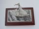 Finest Quality Antique Signed Japanese Sterling Silver Model Yacht Ship By Seki Other photo 4