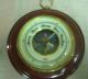 Vintage German By Atco Barometer Aneroid Enamel Dial Rosewood Mount 1930 ' S Other photo 1