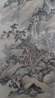 Excellent Chinese Scroll Painting Of Landscape By Wu Zheng Paintings & Scrolls photo 2