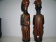 Pair Of Northern Ghana Carved Wooden Figures - 13 Ins Tall Other photo 3