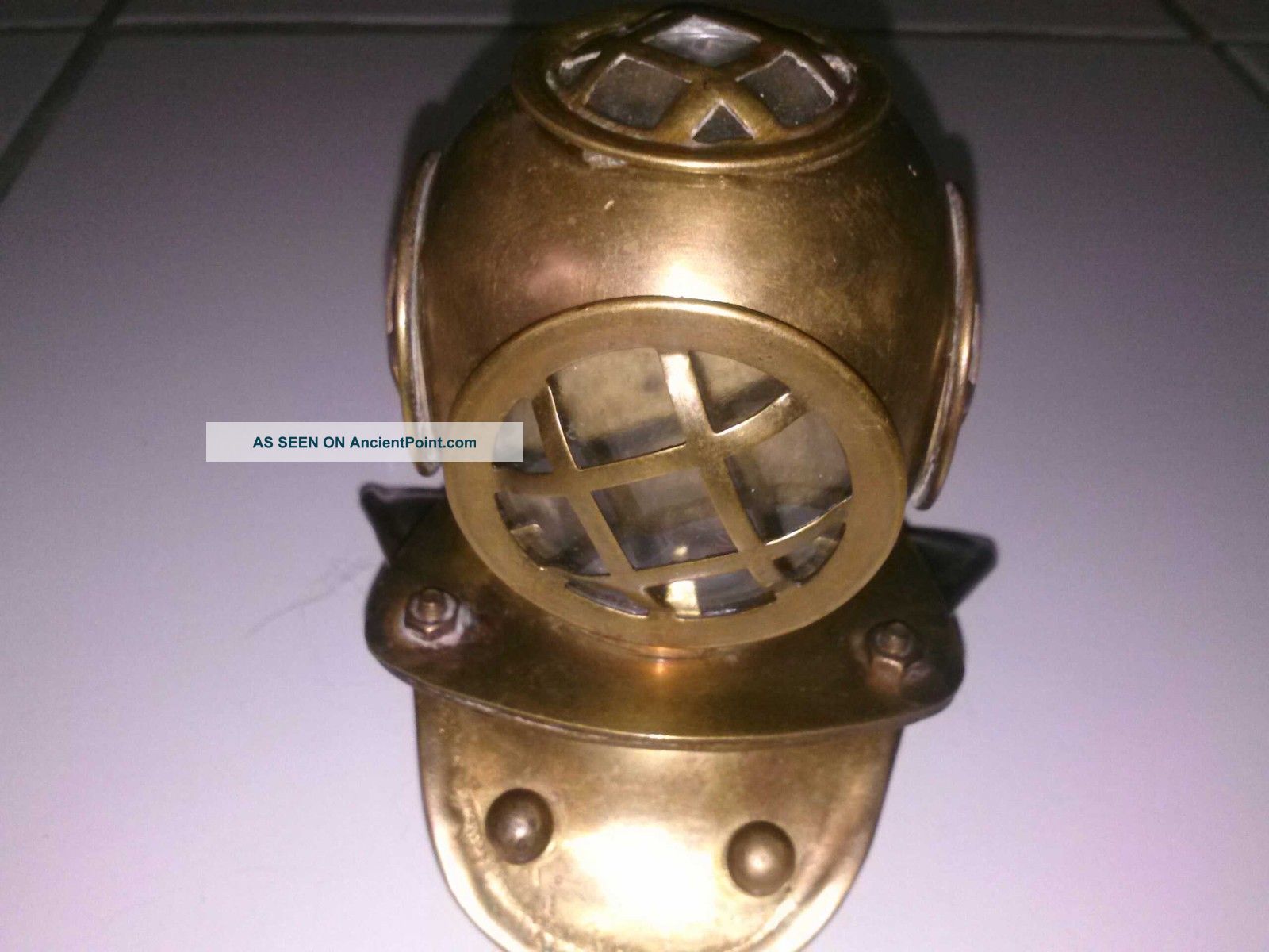 Us Navy Mark V 8 - Inch Brass Diving Helmet Replica Diving Helmets photo