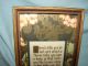 Antique 1926 Buzza Motto The Nicest Folk Of All Framed Saying Motto Poem Print Primitives photo 1