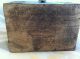 Small Old Wood Folk Art Box Chest With Metal Bands Primitives photo 6
