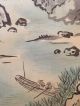513 Mountain River Scenery Japanese Antique Hanging Scroll Paintings & Scrolls photo 3