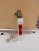 Lucite Electric Wall Lamp Red & White Very Retro Mid-Century Modernism photo 2