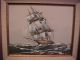 Vintage Signed Oil Painting Of Clipper Ship By Rodgers Other photo 1