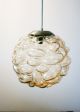 Vintage Murano Bubble Glass Amber Pendant Ceiling Light Chandelier 1950 Chandeliers, Fixtures, Sconces photo 2