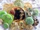 Buttons Mix Vintage & New Glass Metal Rhinestones Peridot Green Gold Buttons photo 2