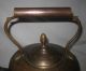 Rare 19th Century Unique Antique Primitive Copper Brass Tea Kettle Pot Marked 0 Metalware photo 7