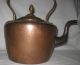 Rare 19th Century Unique Antique Primitive Copper Brass Tea Kettle Pot Marked 0 Metalware photo 8