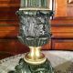 French Restoration Ormolu Gilt Patinated Bronze Candelabra Pair C.  1830 Empire Metalware photo 2
