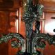 French Restoration Ormolu Gilt Patinated Bronze Candelabra Pair C.  1830 Empire Metalware photo 5