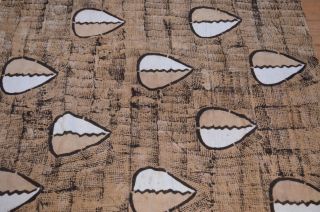 African ' Bogolanfini ' Mud Cloth Fabric Hand Made By Tribal Bamana People - Mali photo