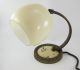 1940 ' S Vintage Brass & Milky Glass Desk Table Reading Night Lamp - Must See Lamps photo 6