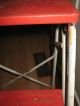 Vintage 1950`s Folding Metal 3 Step Ladder Stool - Red & White - Canada Primitives photo 8