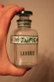 Vintage Hand Painted Apothecary Barber Set (4) Bottles Witch Hazel Lavoris Acid Bottles & Jars photo 2