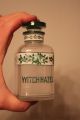 Vintage Hand Painted Apothecary Barber Set (4) Bottles Witch Hazel Lavoris Acid Bottles & Jars photo 4