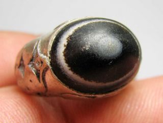 Matncat84 A Nomadic / Bedouin Silver Ring Old Decoration H74 photo