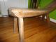 Primitive Cobblers Bench Very Early And Rustic Solid Carved Wood Neat Piece Primitives photo 2
