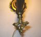Antique French Gas Oil Shade St Louis Glass With Electric Numered Sconce Chandeliers, Fixtures, Sconces photo 6