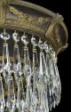 Antique Wedding Cake Flush Mounted Crystal Chandelier Gold Bronze Finish Light Chandeliers, Fixtures, Sconces photo 1