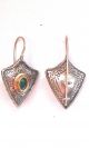 Byzantine - Medieval Earrings - Sterling Silver/gold Plated Silver & Zircon Byzantine photo 1