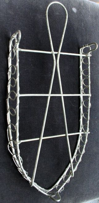 Antique Primitive Wire Handmade Iron Stand, photo