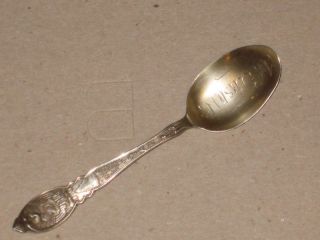 Sterling Silver Industry 1847 Utah Manchester Spoon Rare photo