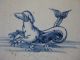 17th C Dutch Delft Tile With A Half Dog And Half Fish Tiles photo 1