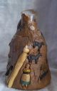Old Folk Art Memory Jug Bottle With Rare Size Adornment ' S Buttons photo 1