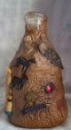 Old Folk Art Memory Jug Bottle With Rare Size Adornment ' S Buttons photo 2