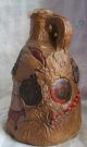 Old Folk Art Memory Jug Bottle With Rare Size Adornment ' S Buttons photo 4