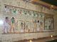 Huge Framed Antique Hand Painted Egyptian Papyrus.  37x18.  Isis Osiris Anubis Etc Egyptian photo 7