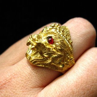 Great Hanuman Ring Thai Powerful Life Protection Amulet photo