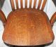 Vtg Early 1900 ' S Milwaukee Chair Wooden Industrial Office Desk Chair Cast Iron 1900-1950 photo 4