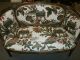 Charming Vintage French Crewel Upholstery Settee 1900-1950 photo 1