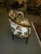 Charming Vintage French Crewel Upholstery Settee 1900-1950 photo 4