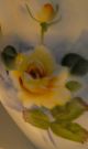 Hand Painted Victorian Yellow Rose Vase Gold Gilt Vgc Detail Both Sides Clean Vases photo 7