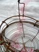 Antique French Shabby Wireware Egg / Salad Basket Metalware photo 2
