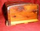 Very Unique Art Deco Cedar Box With Brass Hardware And Claw Feet Boxes photo 2