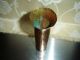 Paul Beau ? Arts & Crafts Movement Hand Hammered Brass & Copper Vase Metalware photo 3